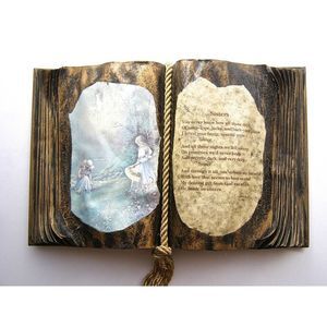 Altered Book, Dedication "To My Sister", Decorative Decoupageed Book